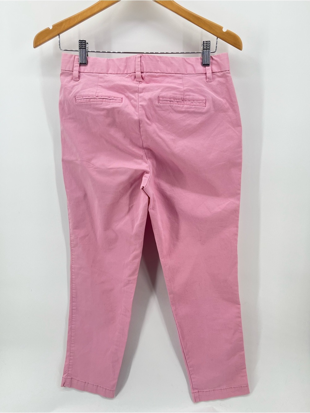 Gap Slim City Crop Pants Pink Stretch Cotton Ankle Chinos Size 2 - Picture 7 of 10